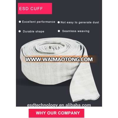 Seamless Weaving Antistatic Knitting Cuff for Static Control