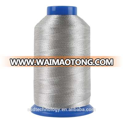 High Tenacity Polyester Conductive Silver Fiber Sewing Thread