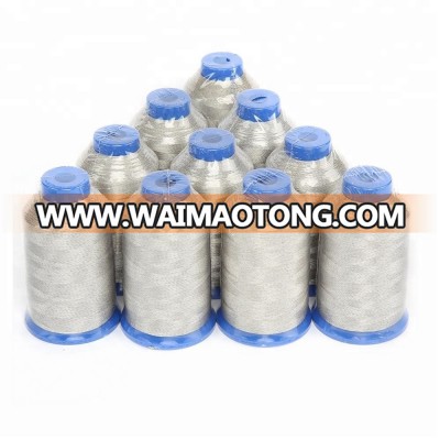 China 325D Anti radiation silver fiber conductive sewing thread