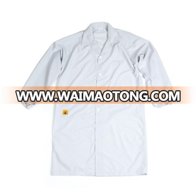 Antistatic Clothes Lab Coat ESD Smock With Hood For Workers